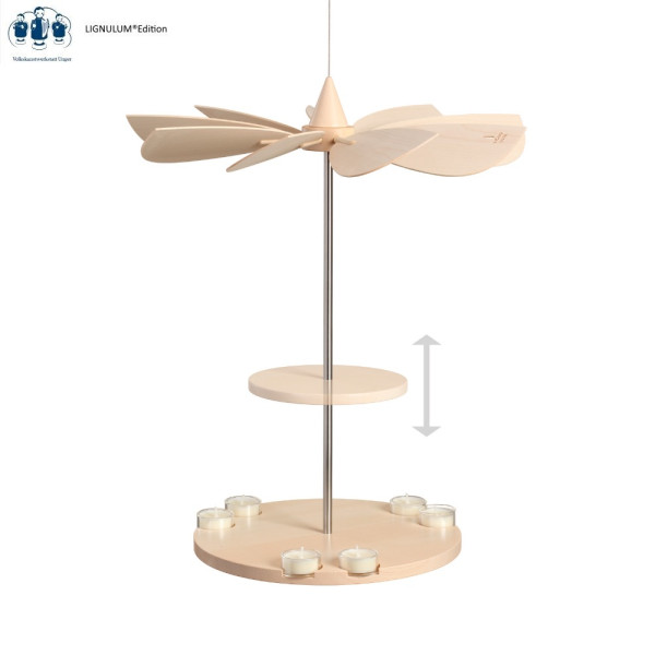 Deckenpyramide Pendulum leer 2 Etagen LIGNULUM® by Volkskunstwerkstatt Unger