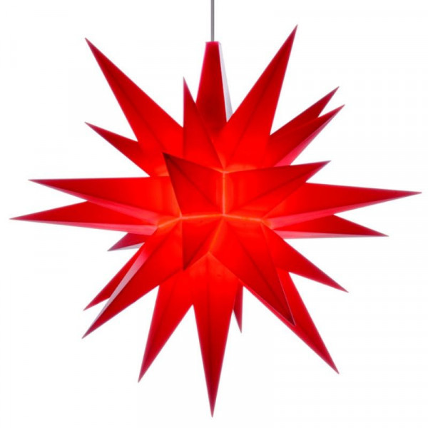 Herrnhuter Adventsstern Kunststoff 13 cm Rot mit LED !