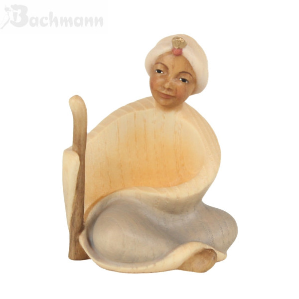 Gloria Krippenfigur Beduine, Color, 16 cm* Holzschnitzerei Konrad Bachmann, Südtirol