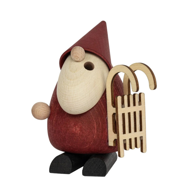 Saico Räucherfigur Weihnachtsmann mit Schlitten Qualität aus dem Erzgebirge - Made in Germany