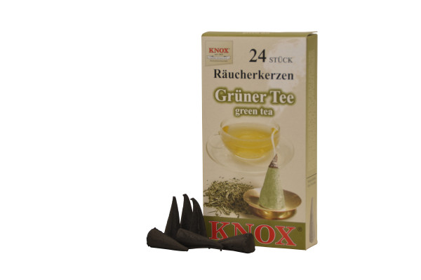 Räucherkerzen Grüner Tee 24 Stück, Größe M