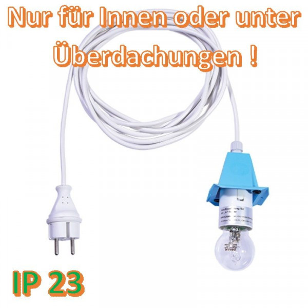 Weißes Anschlußkabel für Herrnhuter Außenstern A4/ A7 BLAU
