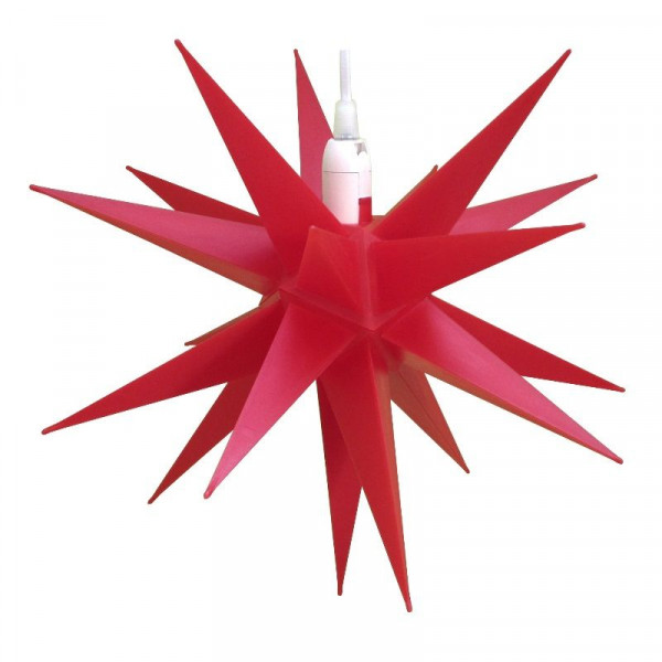 CEPEWA Kunststoffstern 35 cm Rot