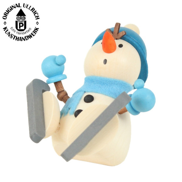 Schneemann mit Schlittschuhen, 6,4cm , ULLRICH® Kunsthandwerk