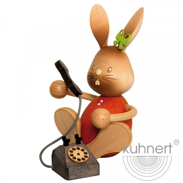 Stupsi Hase mit Telefon, Artikel 52235 Höhe ca. 11 cm