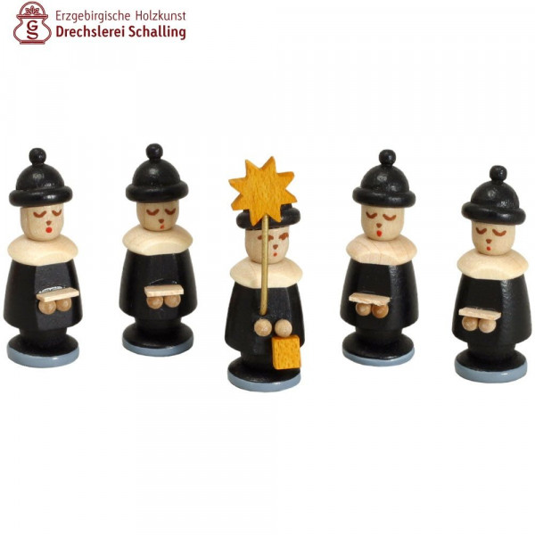 Kurrende (5 Kurrendefiguren) schwarz, 27 mm hoch