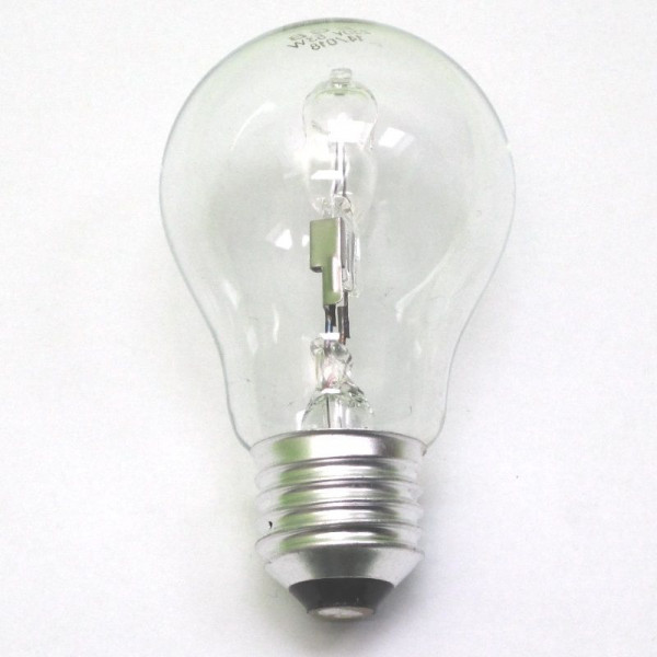 Halogenlampe E27, 53 Watt (entspricht 70W Glühlampe), klar
