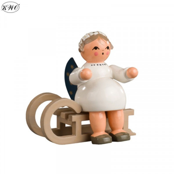 Engel mit Schlitten, 5 cm