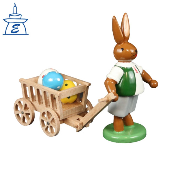 Hase mit Handwagen Höhe =