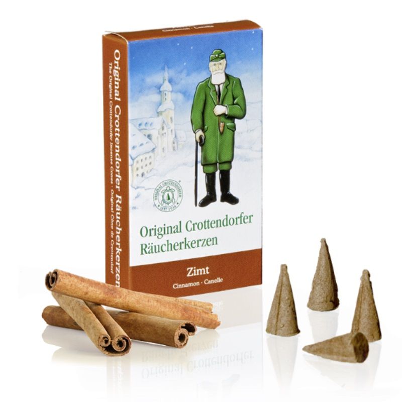 Crottendorfer Coni Incenso Mela E Cannella – 24 Pezzi, Originali Dei Monti Metalliferi, Made In Germany