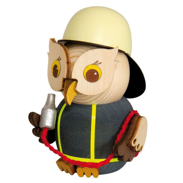 Kuhnert Holzfigur Minieule "Feuerwehr" Kuhnert Artikel 37349, Höhe ca. 7 cm