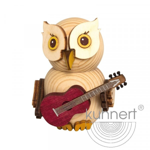 Kuhnert Holzfigur Minieule mit Gitarre Kuhnert Artikel 37315, Höhe ca. 7 cm