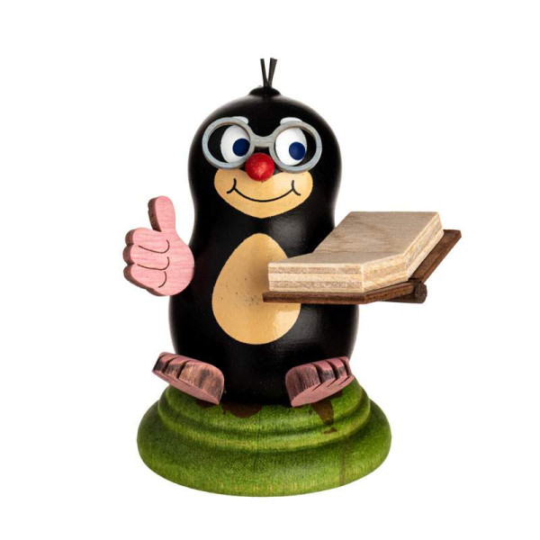 Sammelfigur Maulwurf Franzi Kuhnert Holzkunst, Höhe ca. 6 cm