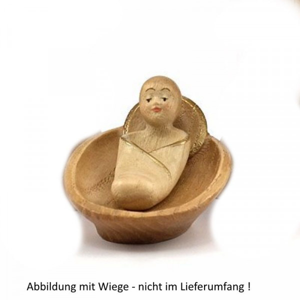 Gloria Krippenfigur Jesuskind, gebeizt, 12 cm*