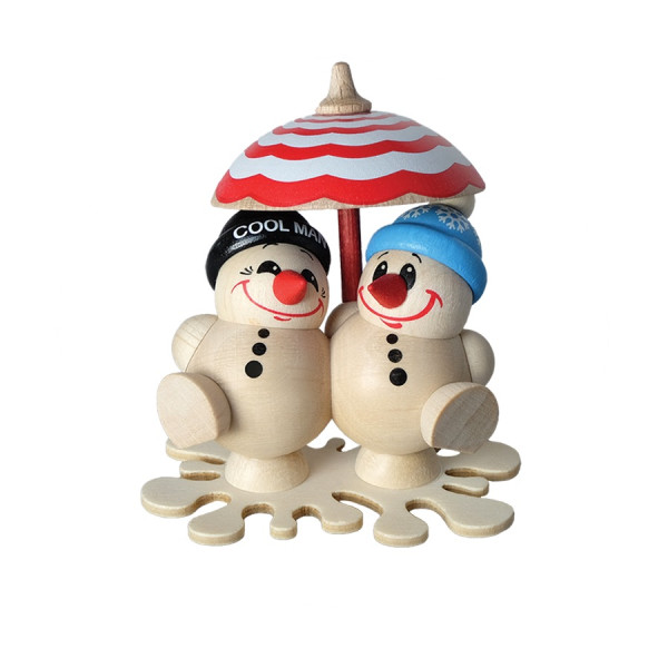 Cool Man Fritz & Freddy im Eisregen - Sammelfigur ca. 5 cm by Karsten Braune - Echt Erzgebirge