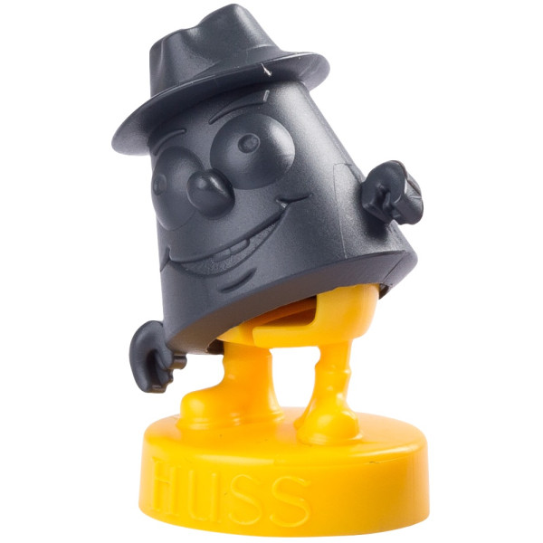 Huss Karzl-Figur gelb, magnetisch, ca. 3 cm Echte Erzgebirgische Handarbeit aus Neudorf/ Erzgebirge