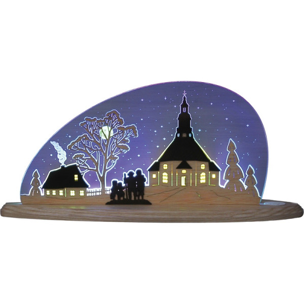 Motivleuchte Seiffener Kirche Qualität aus dem Erzgebirge - Made in Germany
