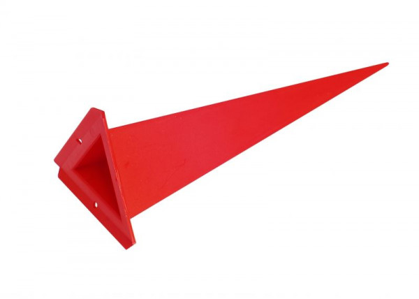 Einzelzacke A7 - Dreieck, rot