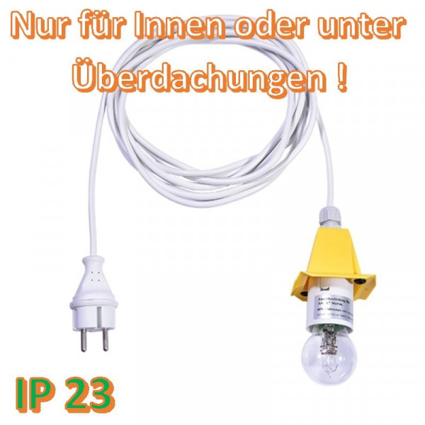 Weißes Anschlußkabel für Herrnhuter Außenstern A4/ A7 Gelb
