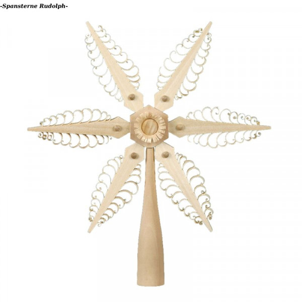 Erzgebirgische Christbaumspitze 409 natur D= 19 cm