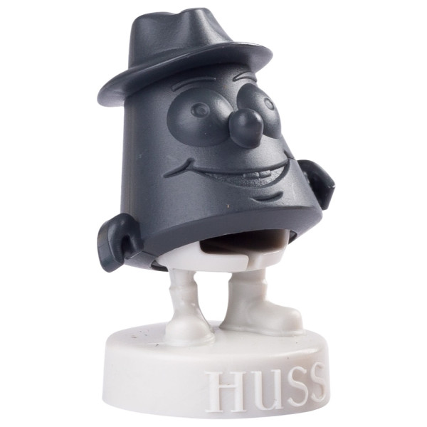 Huss Karzl-Figur grau, magnetisch, ca. 3 cm Echte Erzgebirgische Handarbeit aus Neudorf/ Erzgebirge