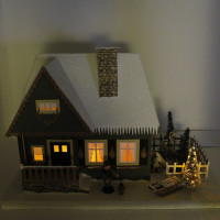 Vorschau: Erzgebirgisches Lichterhaus Altes Forsthaus mit Vorschau: Erzgebirgisches Lichterhaus Altes Forsthaus mit