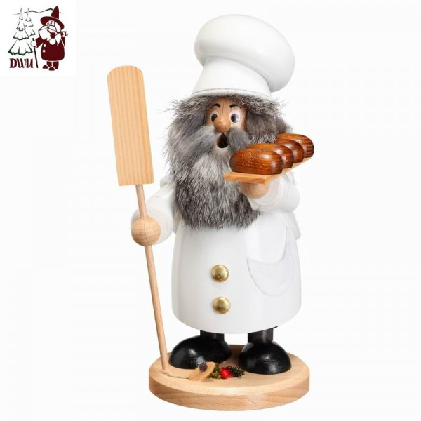 Erzgebirgische Räucherfigur "Bäcker" 22 cm