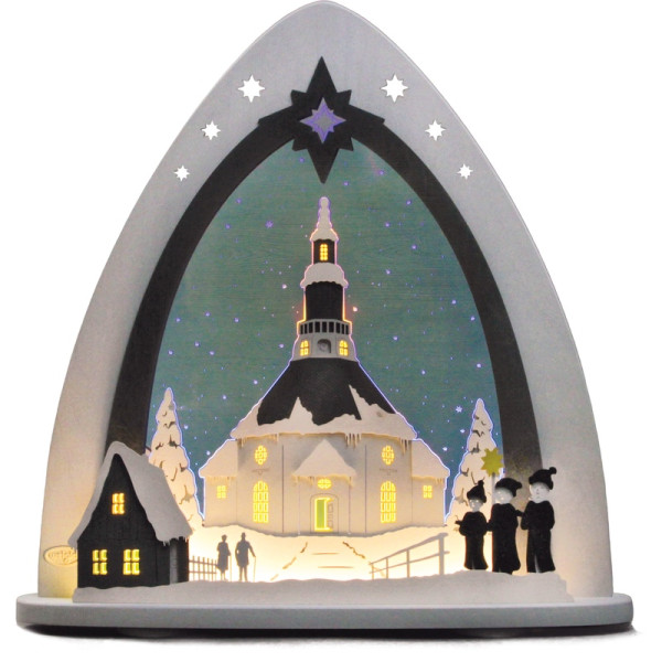 Weigla LED Lichterspitze Seiffener Kirche Qualität aus dem Erzgebirge - Made in Germany
