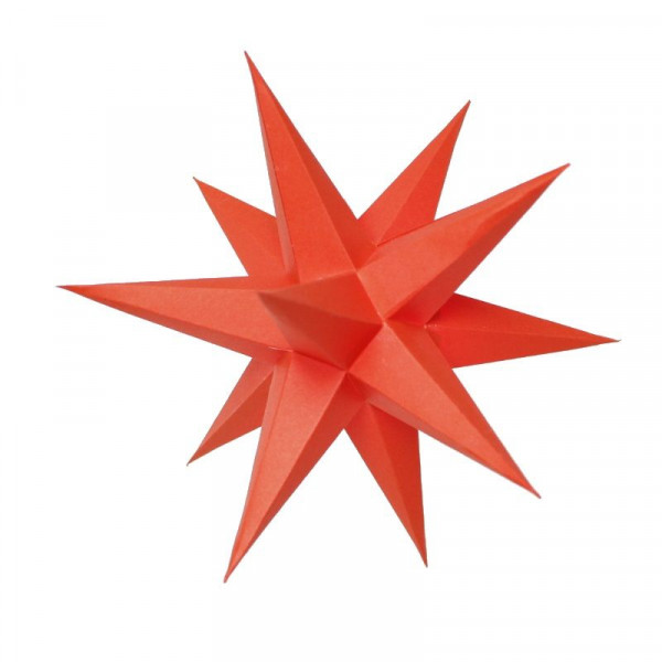 Zwickauer Adventsstern Papier 16 cm rot