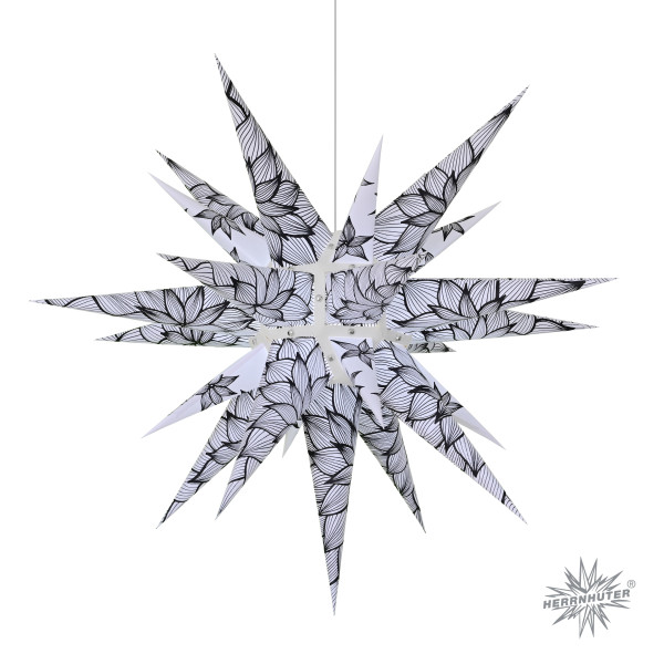 Herrnhuter Adventsstern I6, 60 cm Grafische Dahlie Papierstern inkl. Beleuchtung !