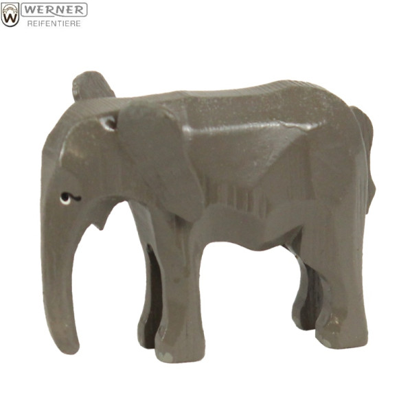 Reifentier Elefant männlich , ca. 4,5 cm Werner Reifentiere Seiffen / Erzgebirge