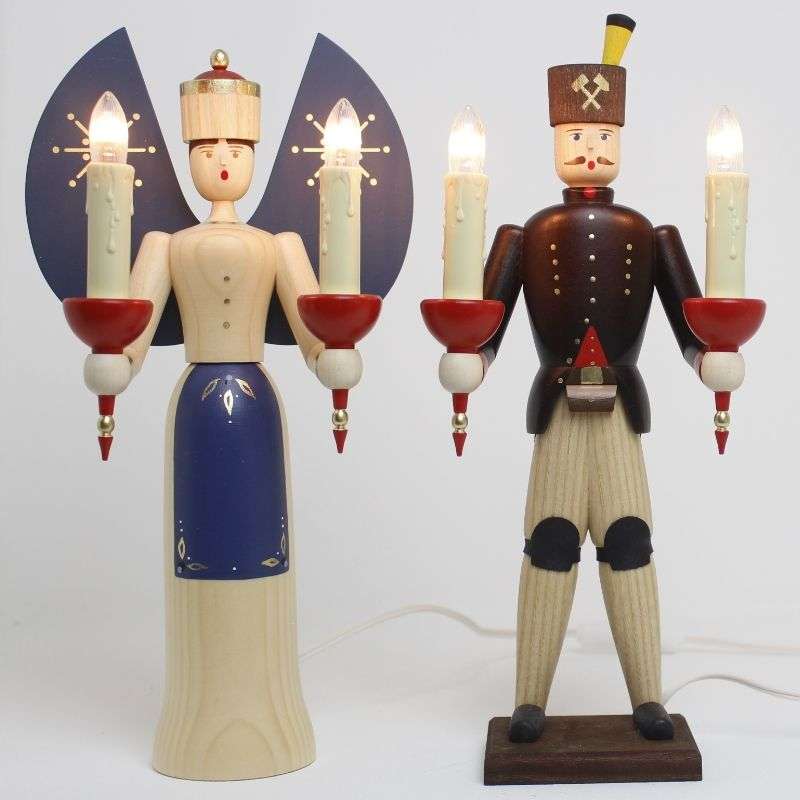 Engel und Bergmann natur lasiert matt,