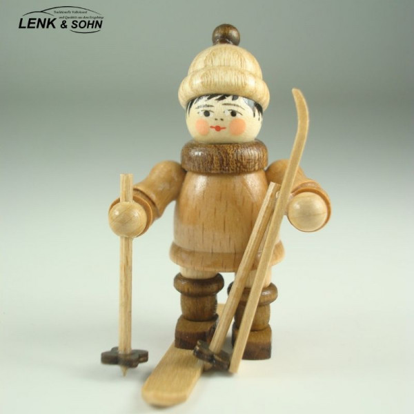 Winterkind - Skifahrer Junge, 5,5 cm, natur