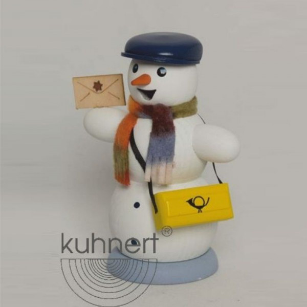 Räucherfigur Schneemann Briefträger