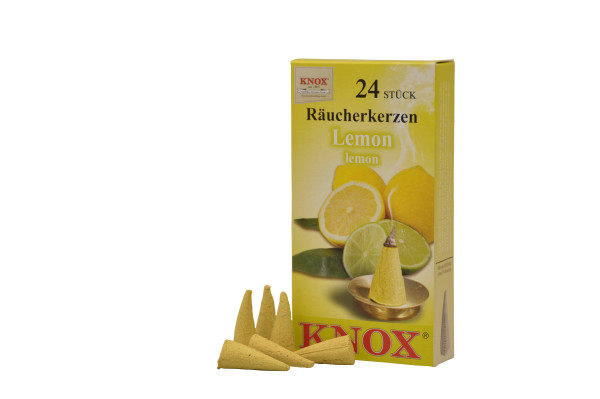 Räucherkerzen Lemon 24 Stück, Größe M