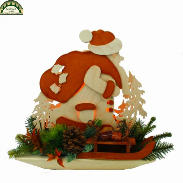 Raumleuchte, Weihnachtsmann in Schale