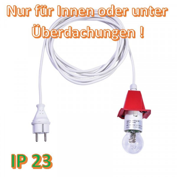 Weißes Anschlußkabel für Herrnhuter Außenstern A4/ A7 Rot
