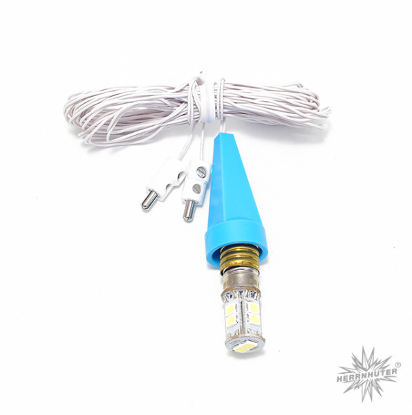 Beleuchtung für A1e blau mit LED mit Kappe und Stecker