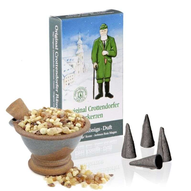 Crottendorfer Räucherkerzen – Candele Aromatiche Foresta Muschio, 24 Pezzi, Formato M – Originali Tedesche
