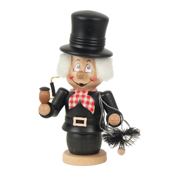 Räucherfigur Miniwichtel Schornsteinfeger Hergestellt im Erzgebirge by Kuhnert