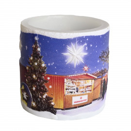 Herrnhuter Kerze -Wichtelmarkt mit Teelicht Original Herrnhuter® Sterne