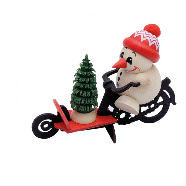 Cool Man Lastenrad - Sammelfigur ca. 5 cm by Karsten Braune - Echt Erzgebirge