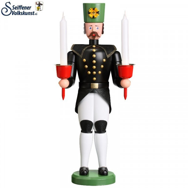 Traditionsfigur Lichterfigur- Sächsischer Bergmann - 37 cm