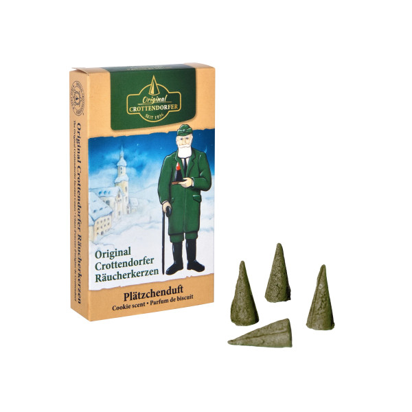 Original Crottendorfer Räucherkerzen - Plätzchenduft Packungsinhalt: 24 Stück Größe: M