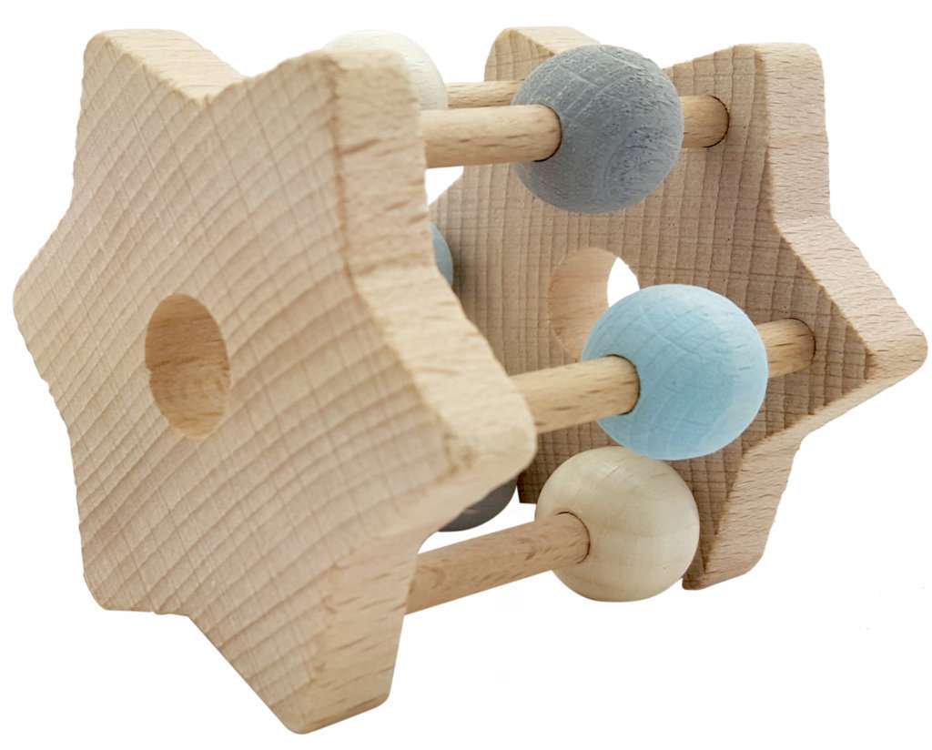 Hess Bastelmischung Mit 250 G Holzperlen – Bunt Gemischt Aus Buchenholz, Ideal Für Schmuck & Deko