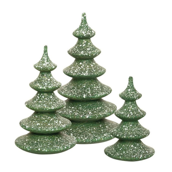 Dekobäume für Holzfigur Mäxchen, 3er Set Höhe: 9,5cm, 11,5cm, 14 cm
