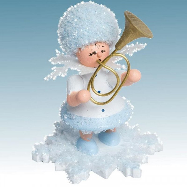 Schneeflöckchen mit Tenorhorn, Artikel 43112 Sammelfigur, Höhe ca. 5 cm