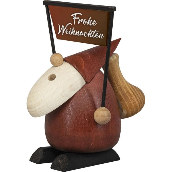Saico Räucherfigur Weihnachtsmann Frohe Weihnachten Qualität aus dem Erzgebirge - Made in Germany