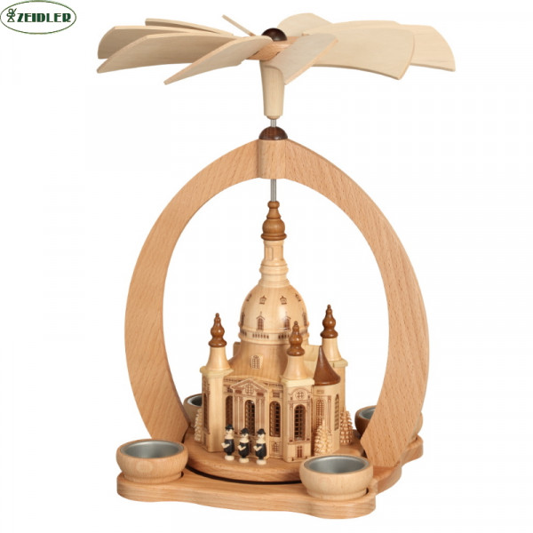 Pyramide Bogenform, Dresdner Frauenkirche für 4 Teelichter