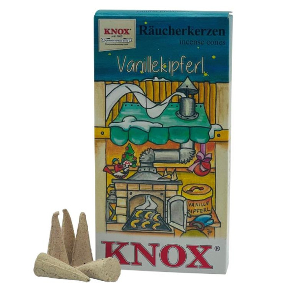 Räucherkerzen Weihnachtbäckerei Vanillekipferl 24 Stück, Größe M